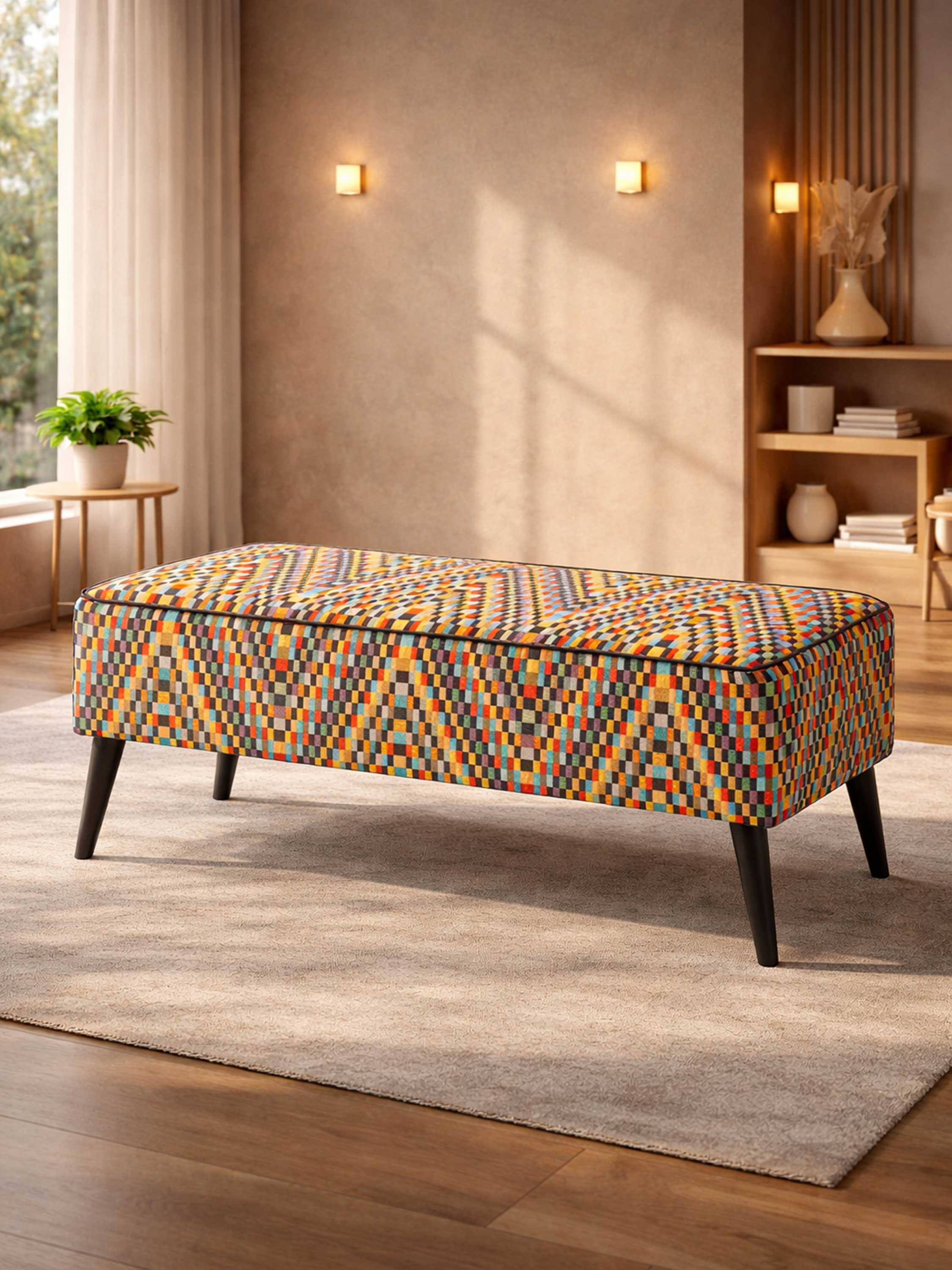 Bettbank | Polster Sitzbank | Grosse Polsterbank Retro Barcelona